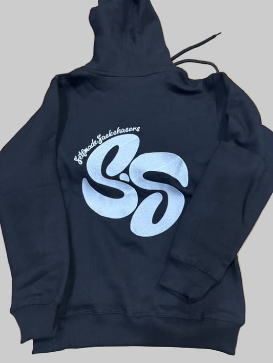 Black SM Circle Hoodie
