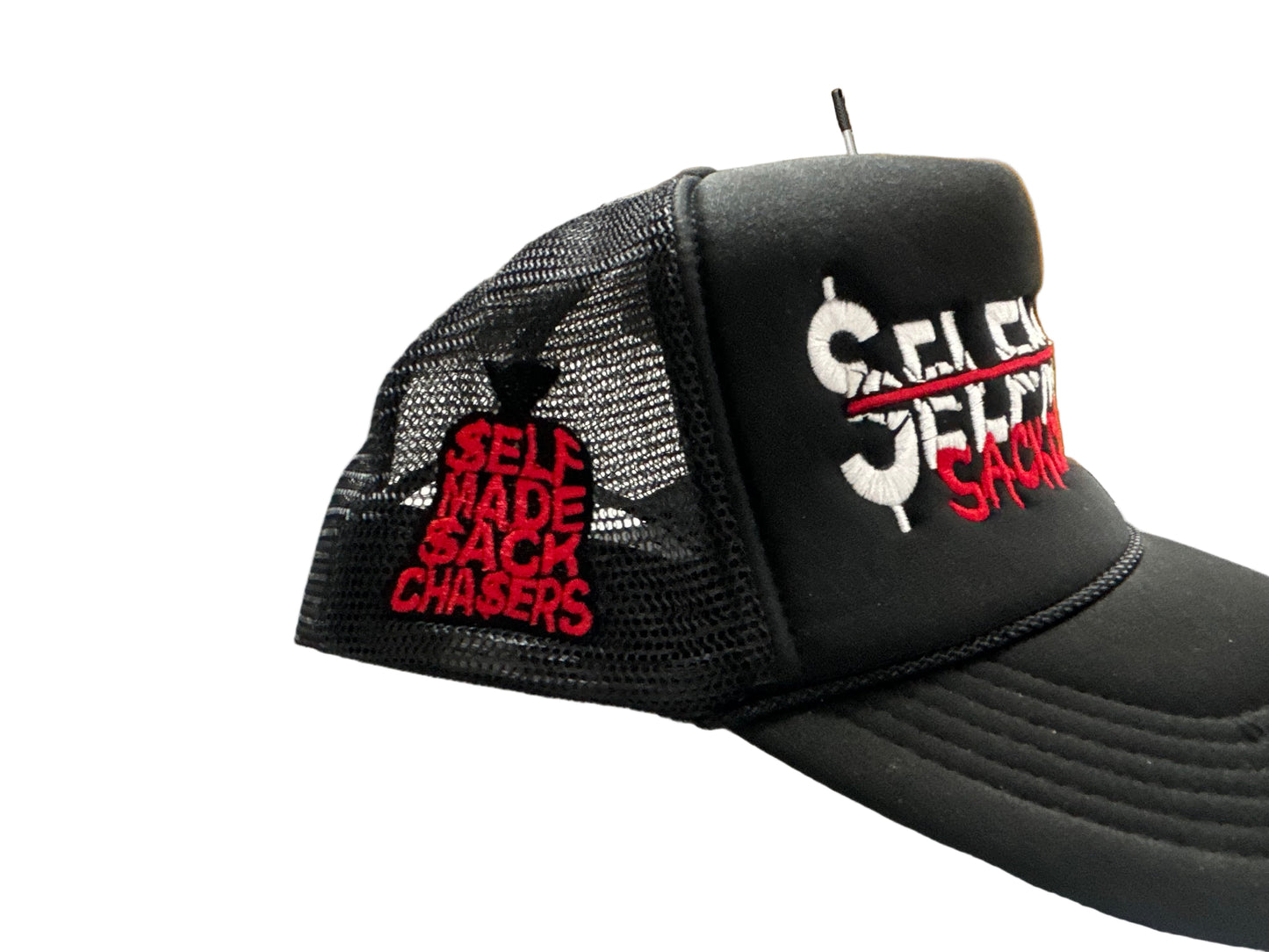 SackBag Black Trucker Hat