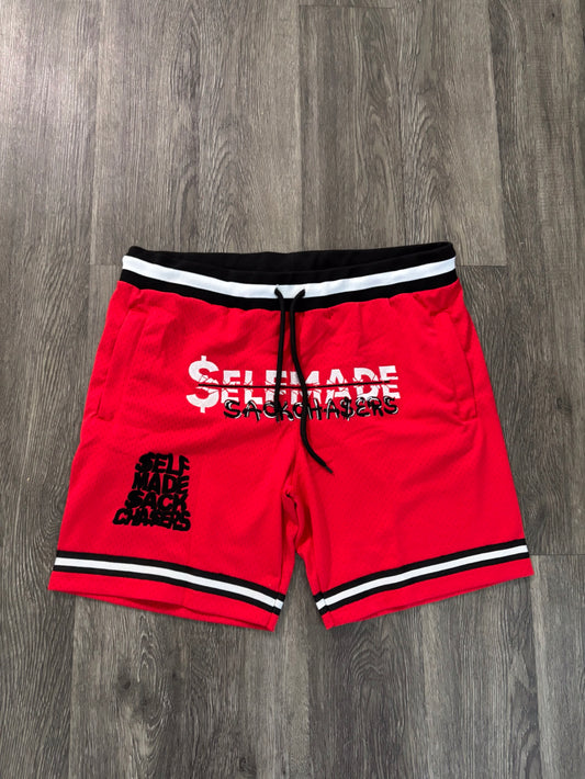 Red Basketball Short