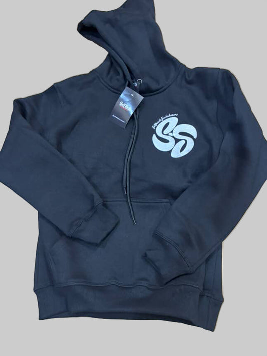 Black SM Circle Hoodie