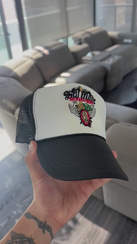 Black/White Trucker Hat