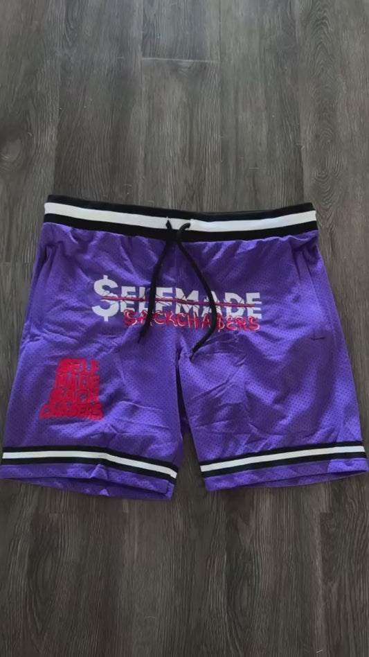 Purple Basketball short