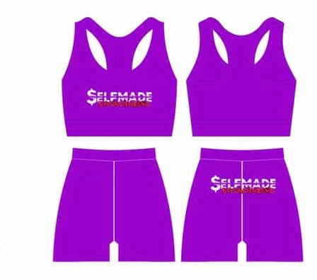 Women Purple Gym Sets